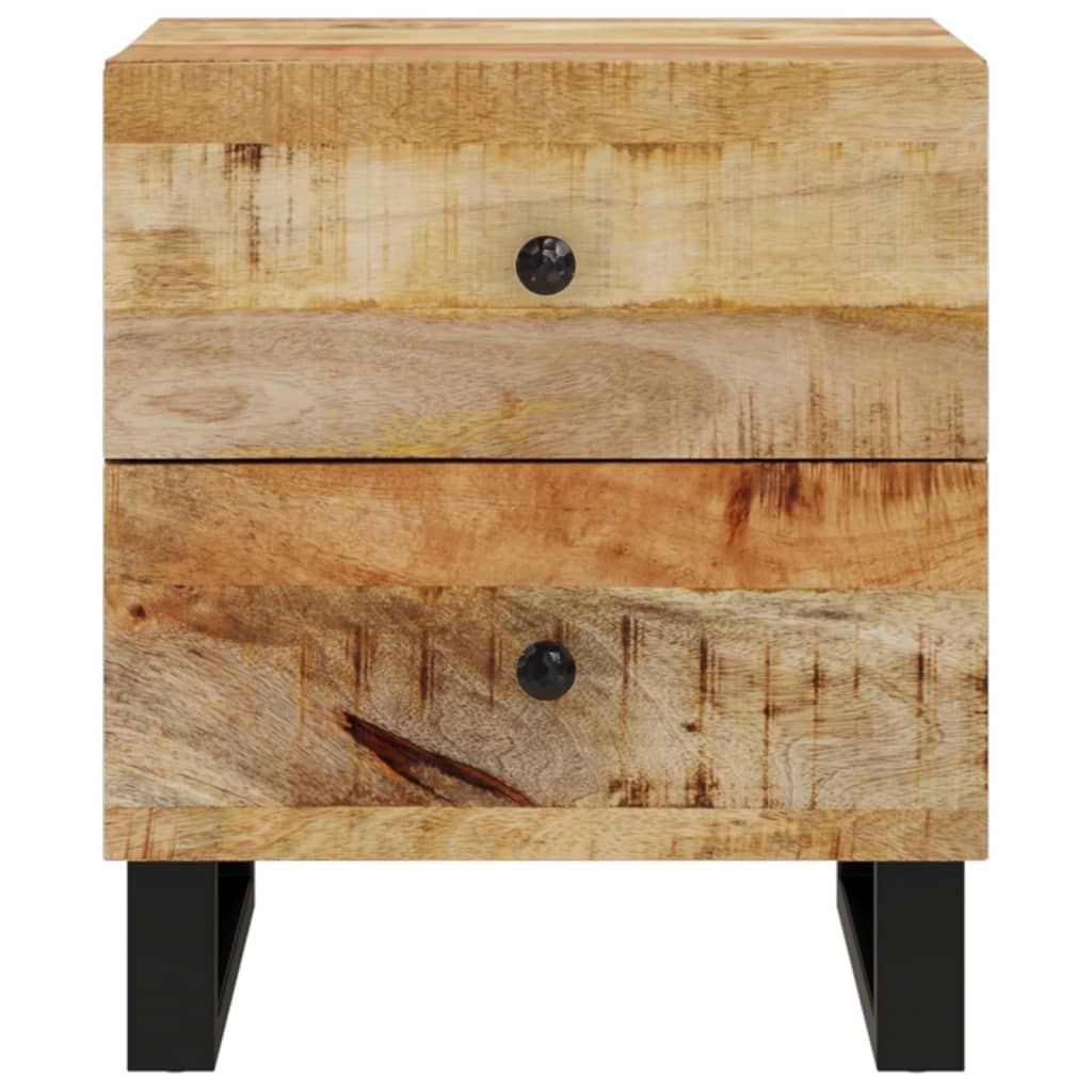 Nachttische 2 Stk. 40x33x46 cm Massivholz Mango